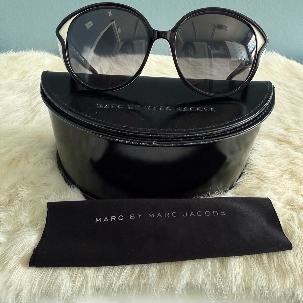 Marc by Marc Jacobs MMJ 381/S White Logo Mod Sunglasses
